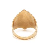 Diamond and Yellow Gold Cluster Ring