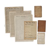 [African-Americana] Collection of 7 Books, Pamphlets, Newspapers, and Broadsides Related to African Americans, ca. 1807-81