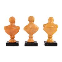 Three Wax Portrait Busts