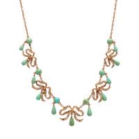 ANTIQUE, TURQUOISE AND SEED PEARL NECKLACE
