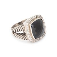 DAVID YURMAN, STERLING SILVER, ONYX AND DIAMOND 'ALBION' SET