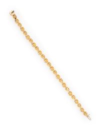 YELLOW GOLD AND DIAMOND BRACELET