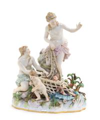 A Meissen Porcelain Figural Group Height 11 3/4 inches. — LATE 19TH/EARLY 20TH CENTURY