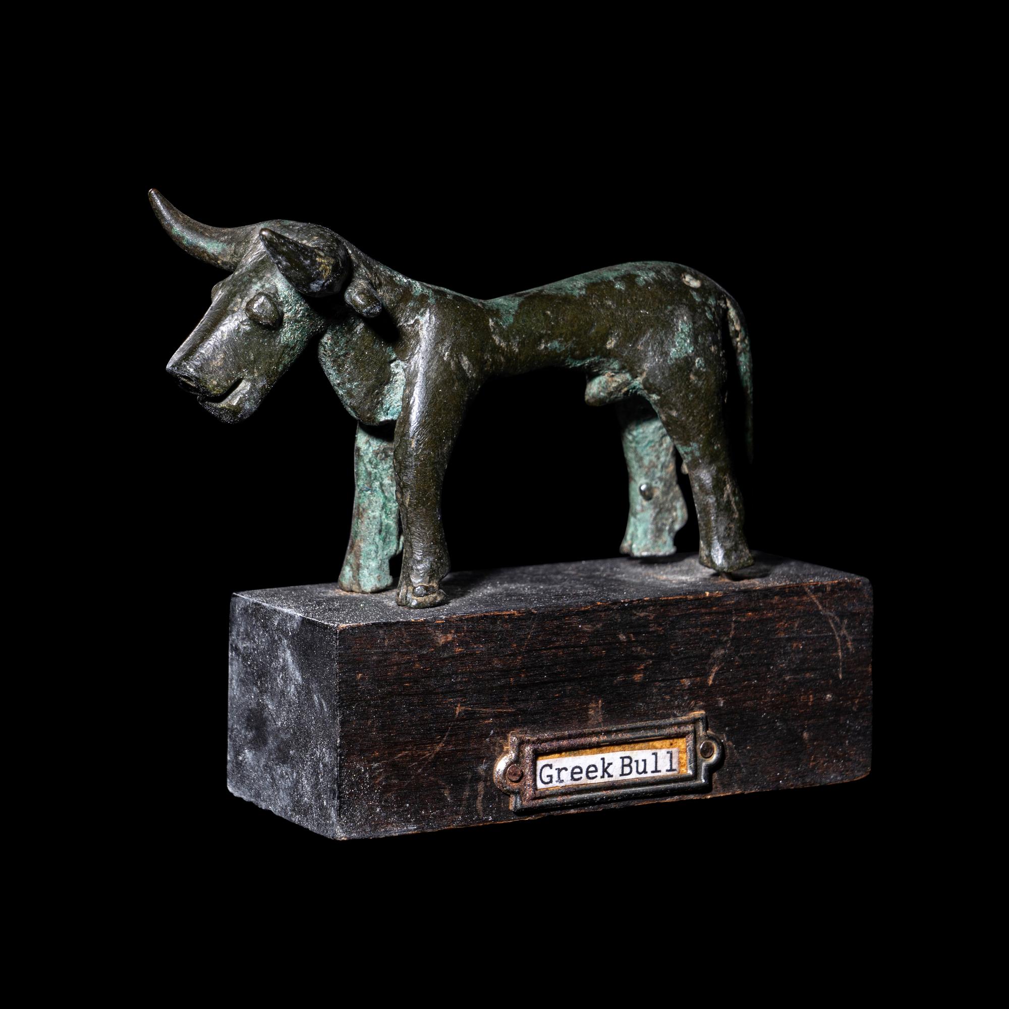 A Geometric Bronze Bull