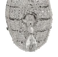 Four Regency Style Beaded Oval Wall Sconces