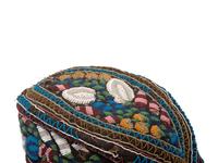Haudenosaunee Beaded Purse, Moccasins, and Glengarry Cap