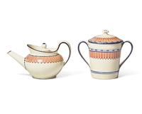 Two Wedgwood Creamware Teawares