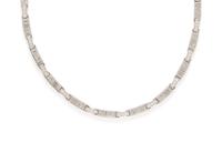 TIFFANY & CO., WHITE GOLD AND DIAMOND 'ATLAS' COLLAR NECKLACE