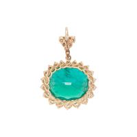EMERALD AND DIAMOND PENDANT