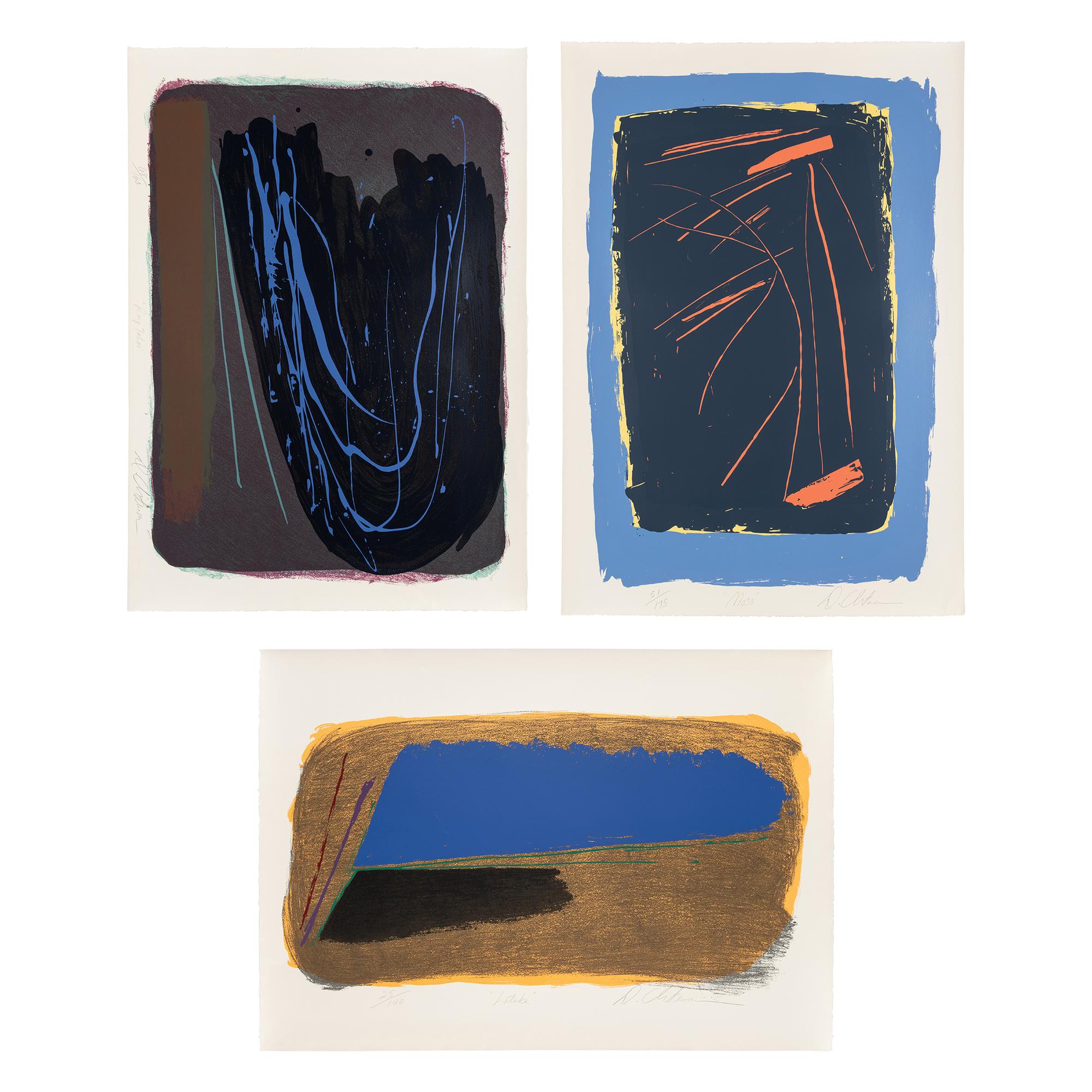 Dan Christensen (American, 1942-2007) — Latuka, Ring Taboo, and Mojo (three works)