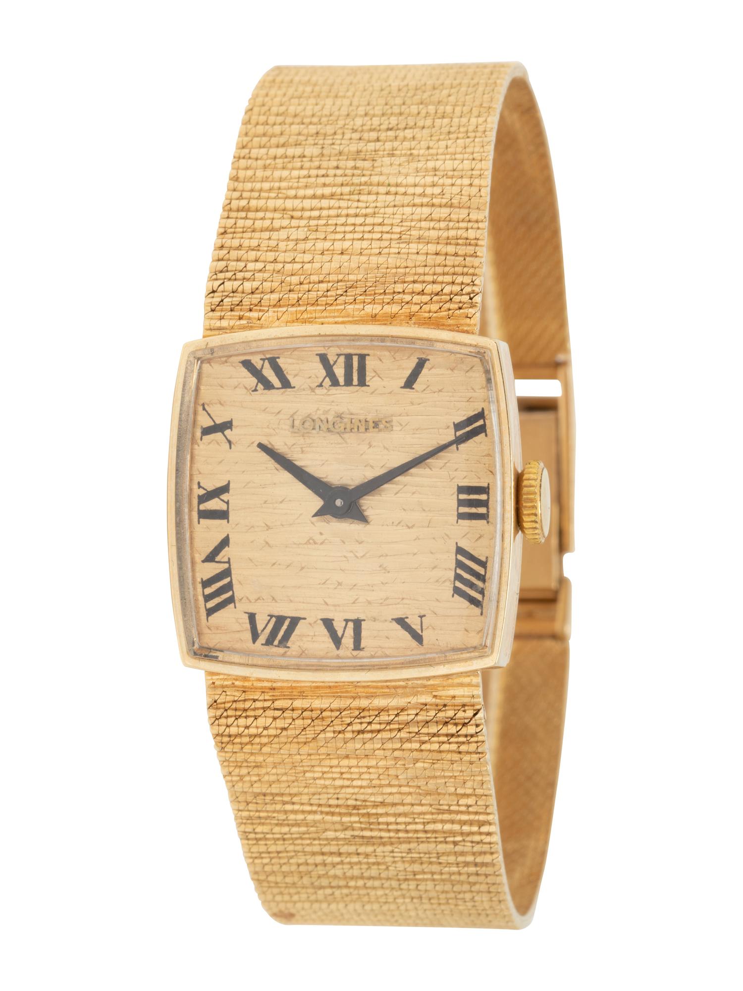 LONGINES, 14K YELLOW GOLD WRISTWATCH