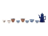 Nine Chinese Porcelain Tea Wares