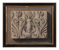 T. Goy Drawing of a Sculptural Relief, 1859 charcoal on paper