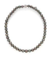MIKIMOTO, GRAY CULTURED PEARL NECKLACE