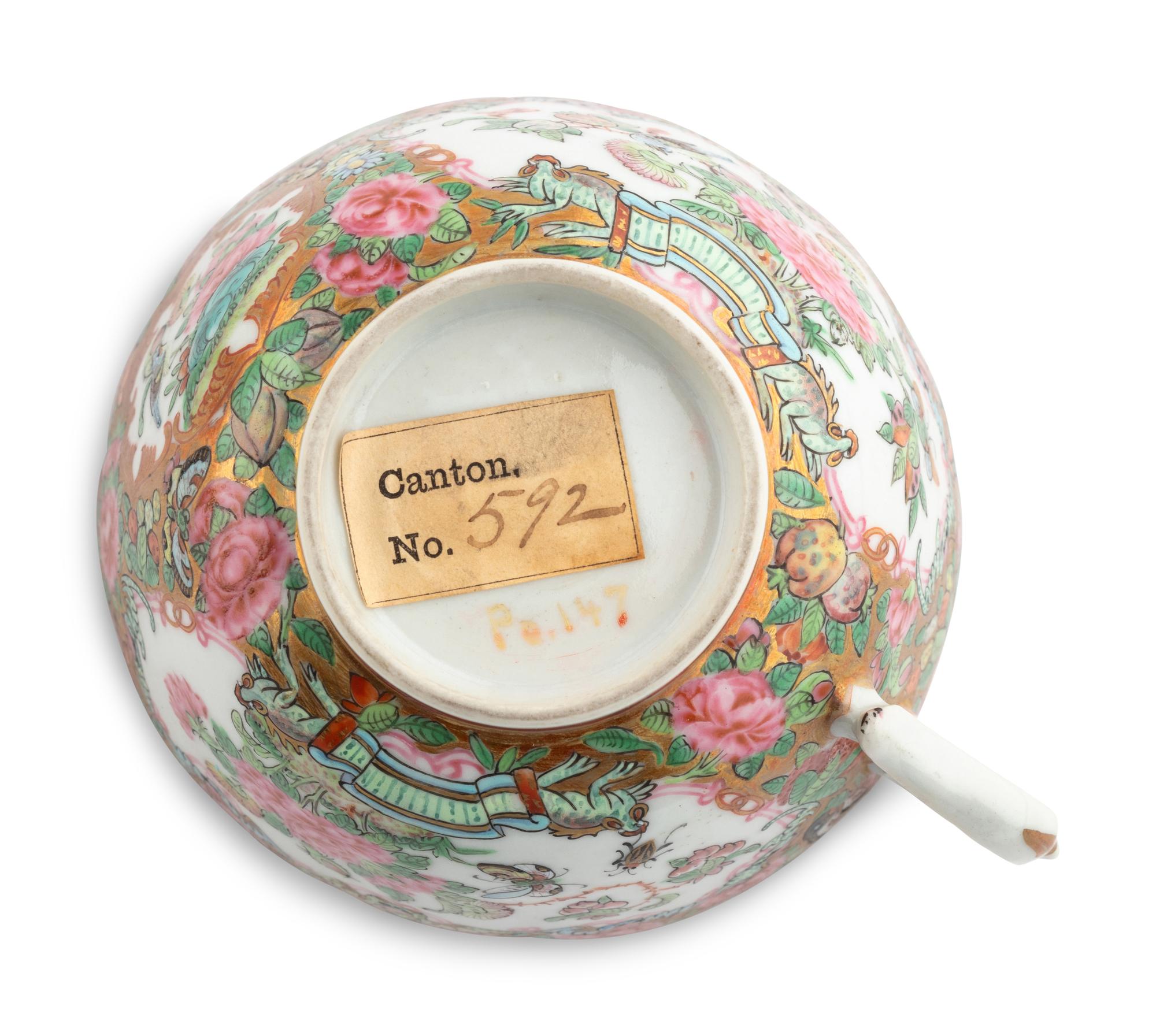 Thirteen Chinese Export Rose Medallion Porcelain Articles