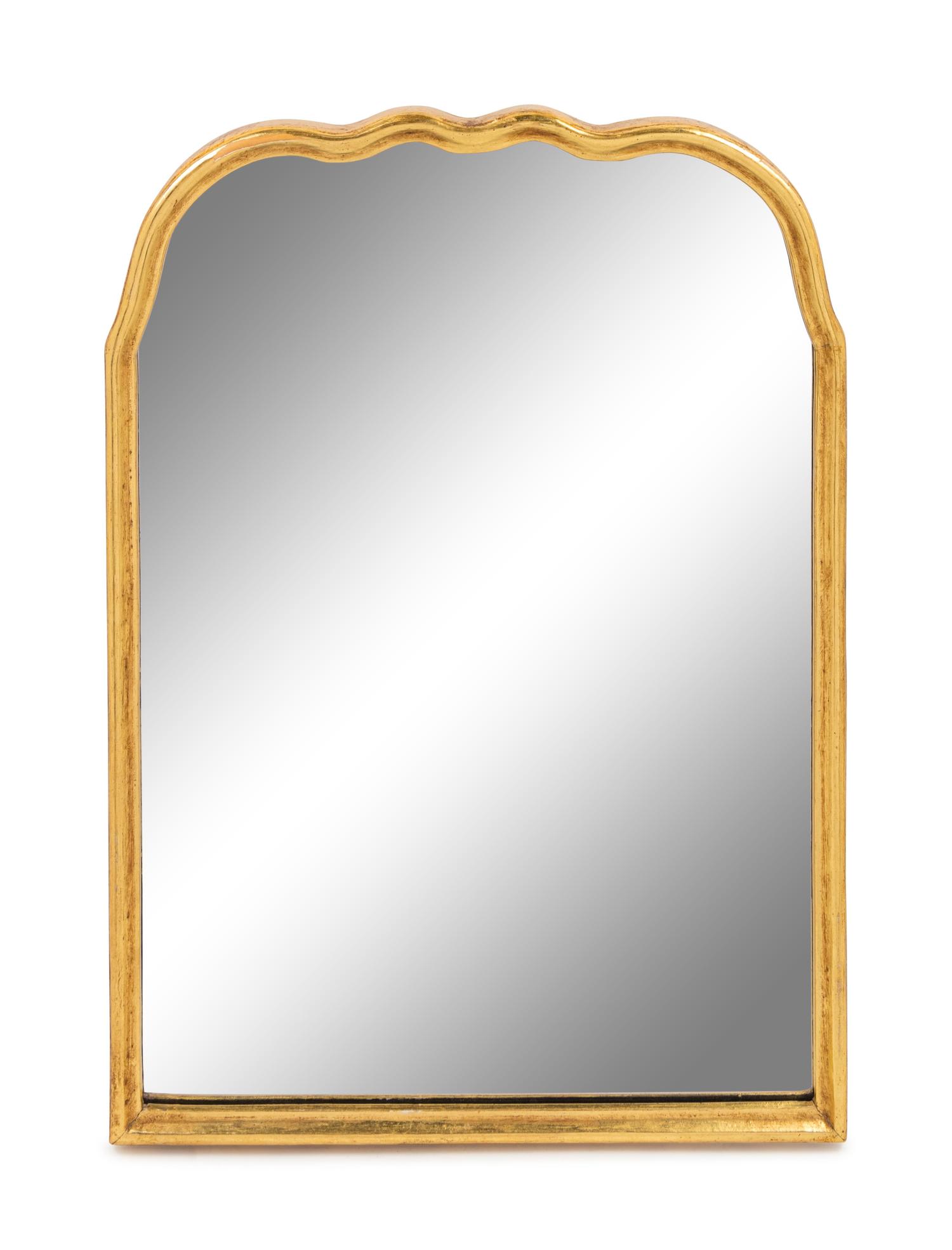 A Queen Anne Style Giltwood Mirror