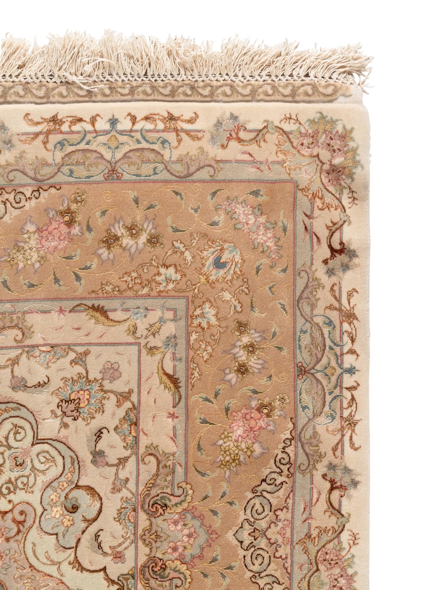 A Qom Silk Rug