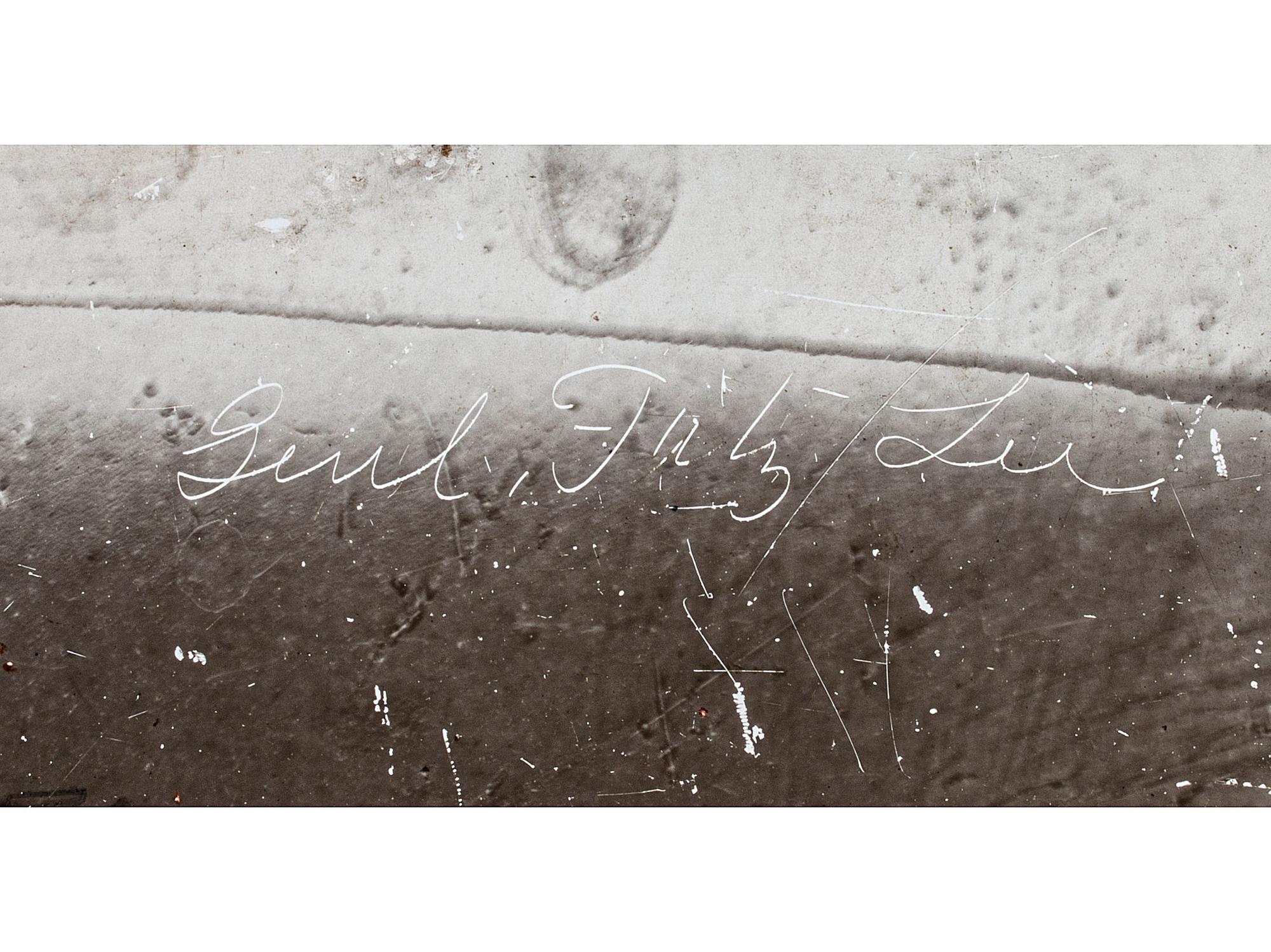 [LEE, Fitzhugh (1835-1905)]. Glass plate negative of General Fitzhugh Lee with period ink identification tag.