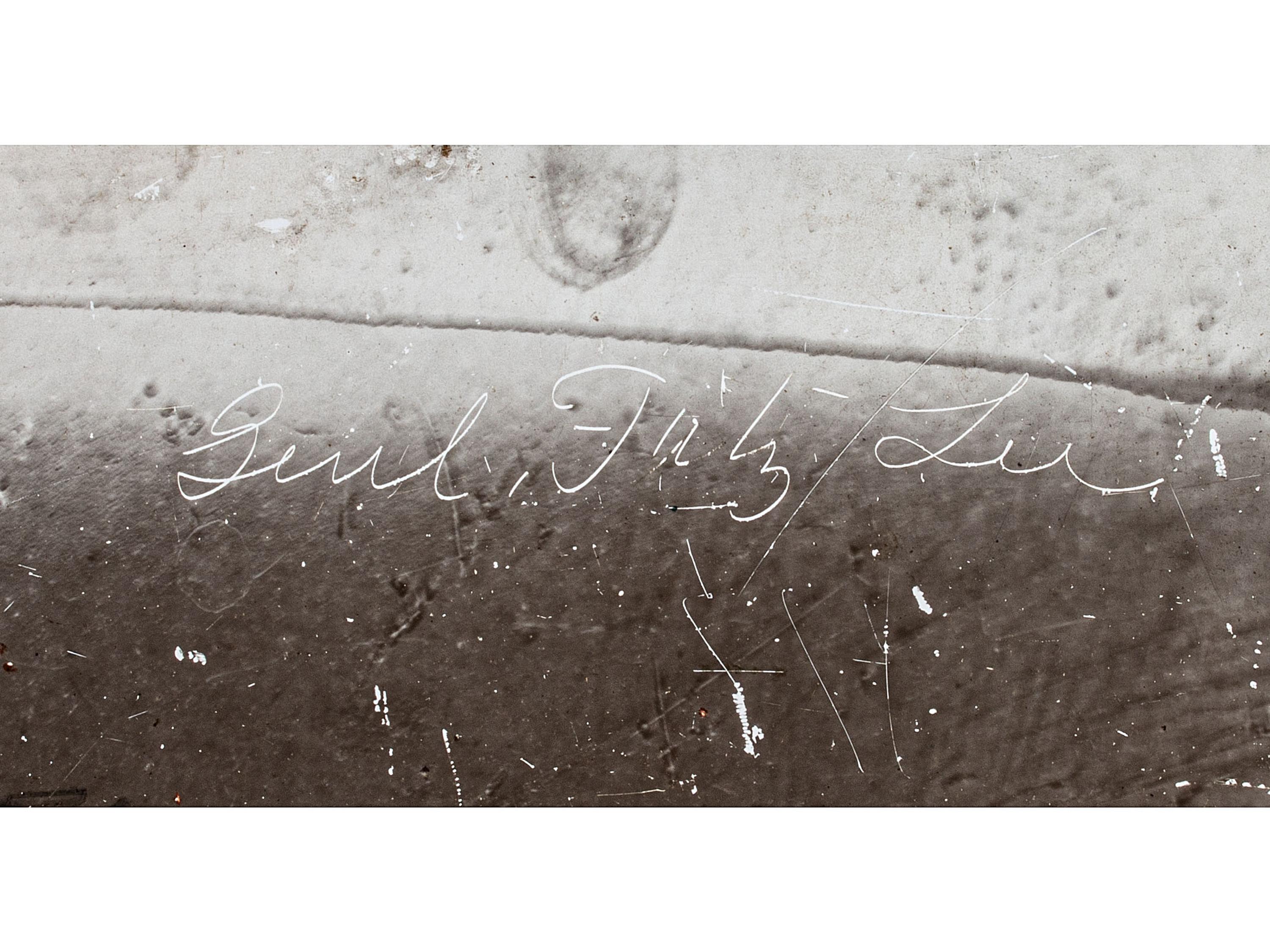 [LEE, Fitzhugh (1835-1905)]. Glass plate negative of General Fitzhugh Lee with period ink identification tag.