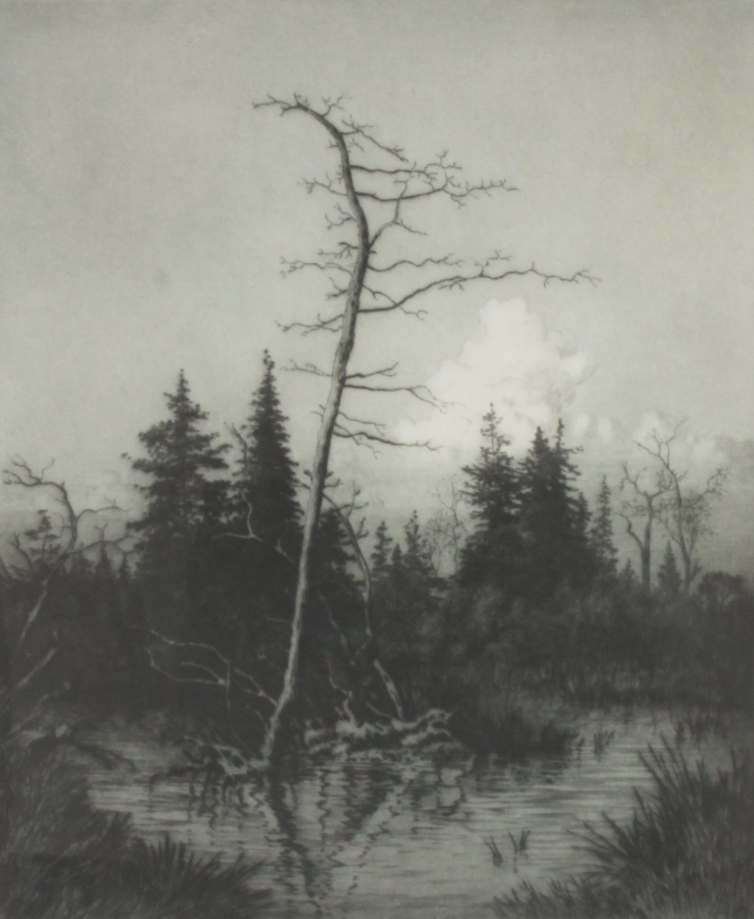 George Elbert Burr Plate: 11 3/4 x 9 3/4 inches — (American, 1859-1939)