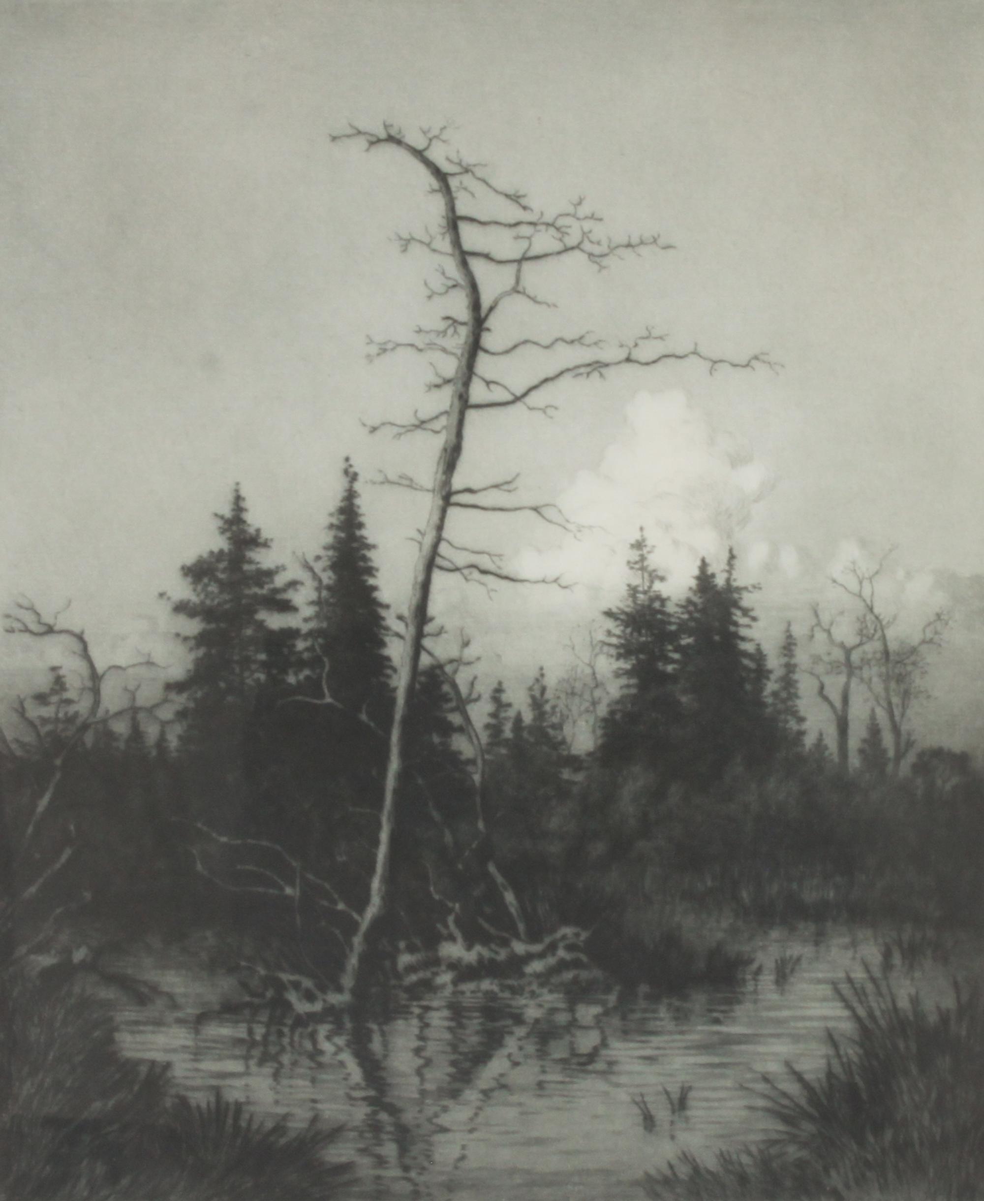George Elbert Burr Plate: 11 3/4 x 9 3/4 inches — (American, 1859-1939)