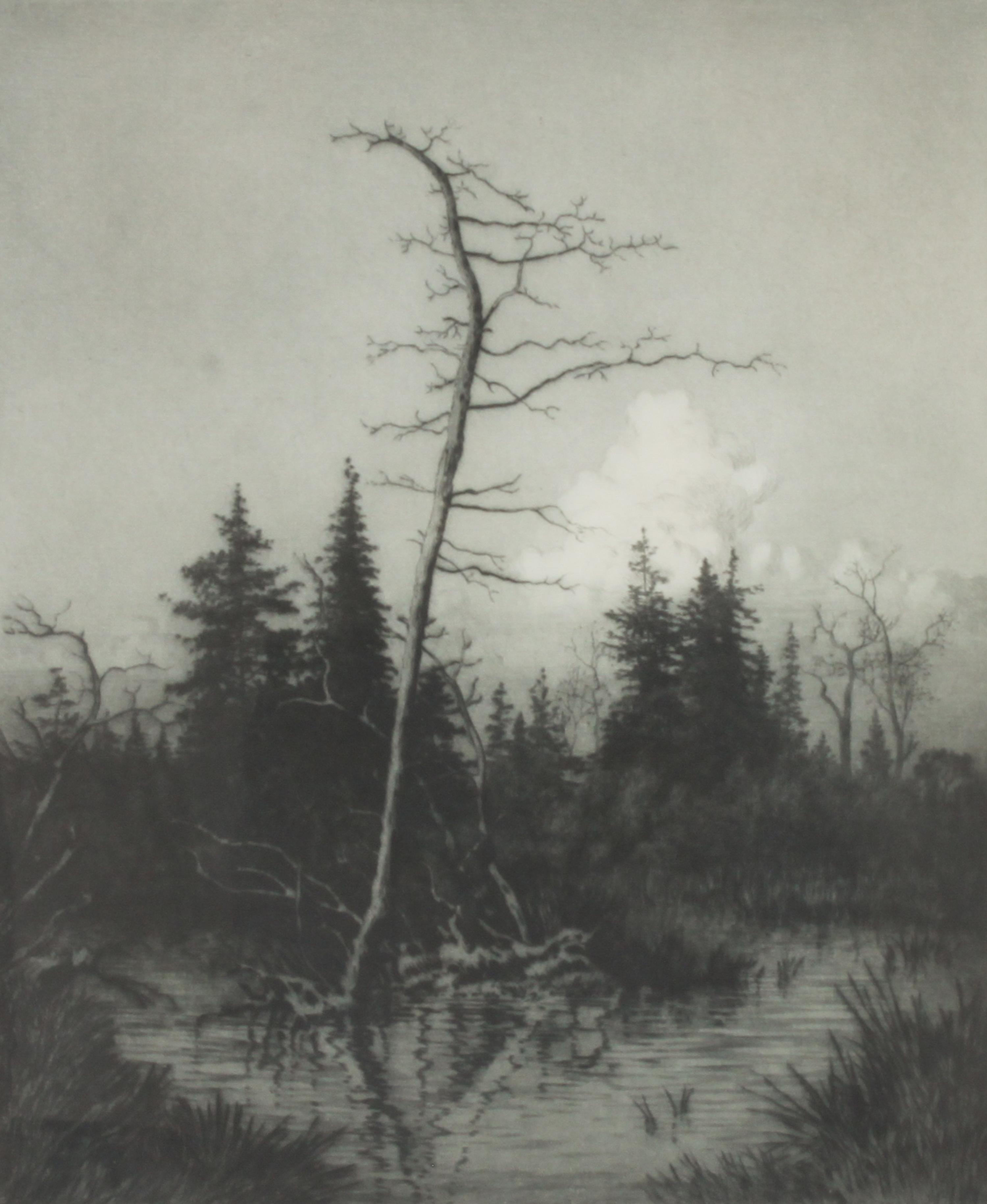 George Elbert Burr Plate: 11 3/4 x 9 3/4 inches — (American, 1859-1939)