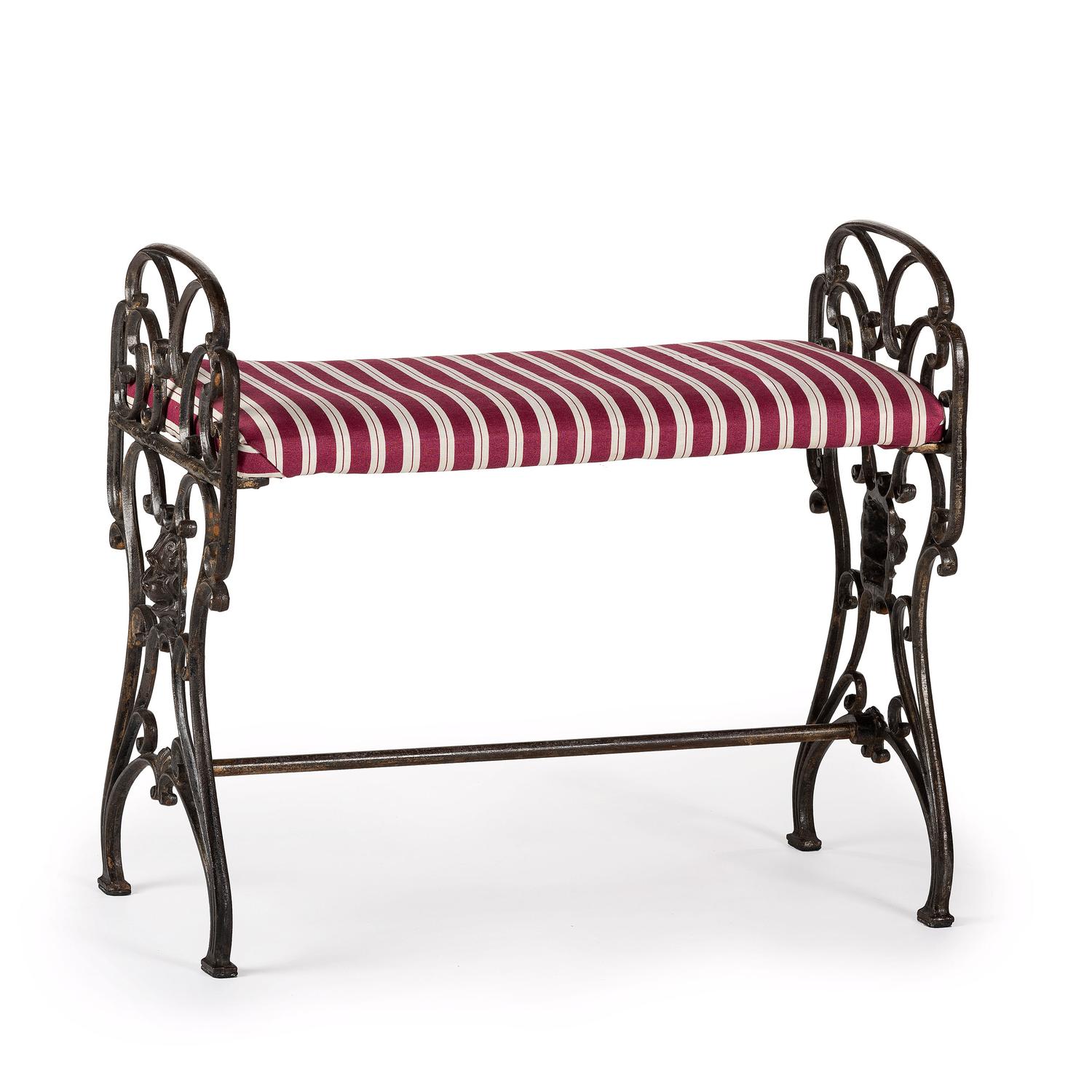 A Cast Metal Bench