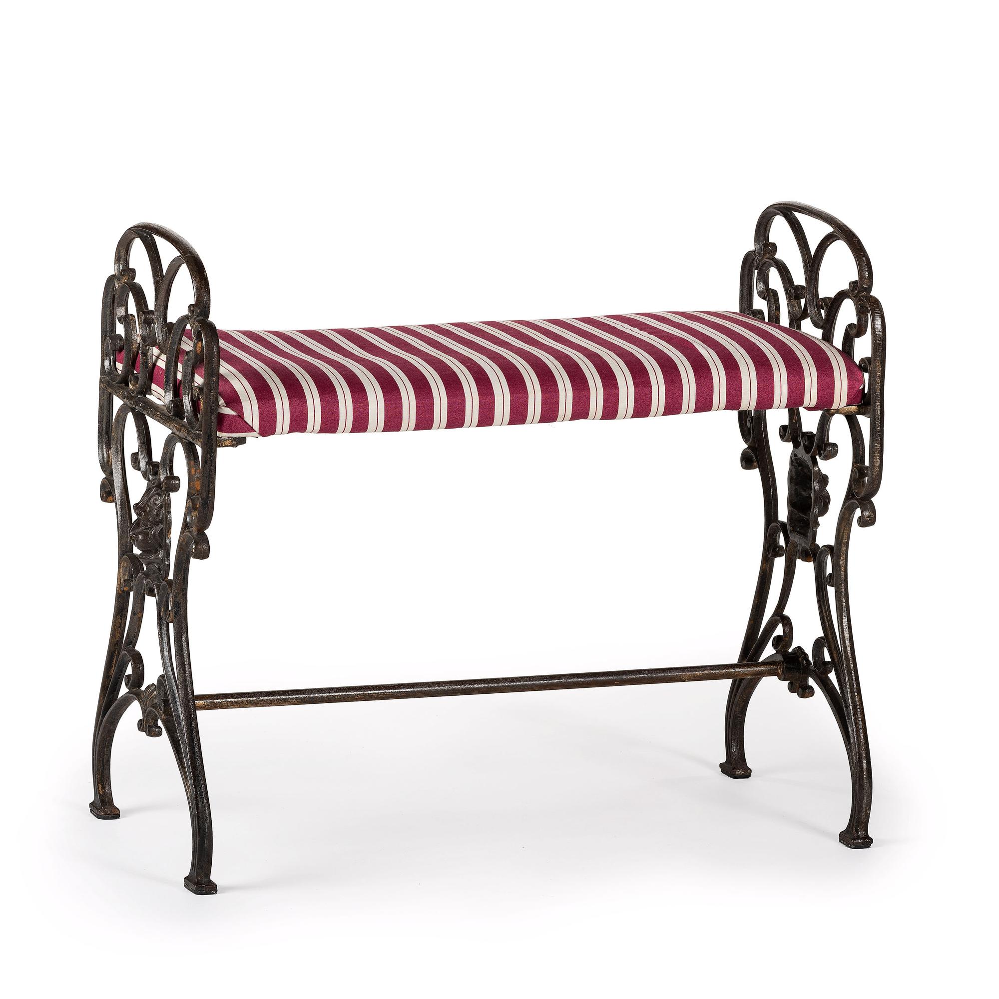 A Cast Metal Bench