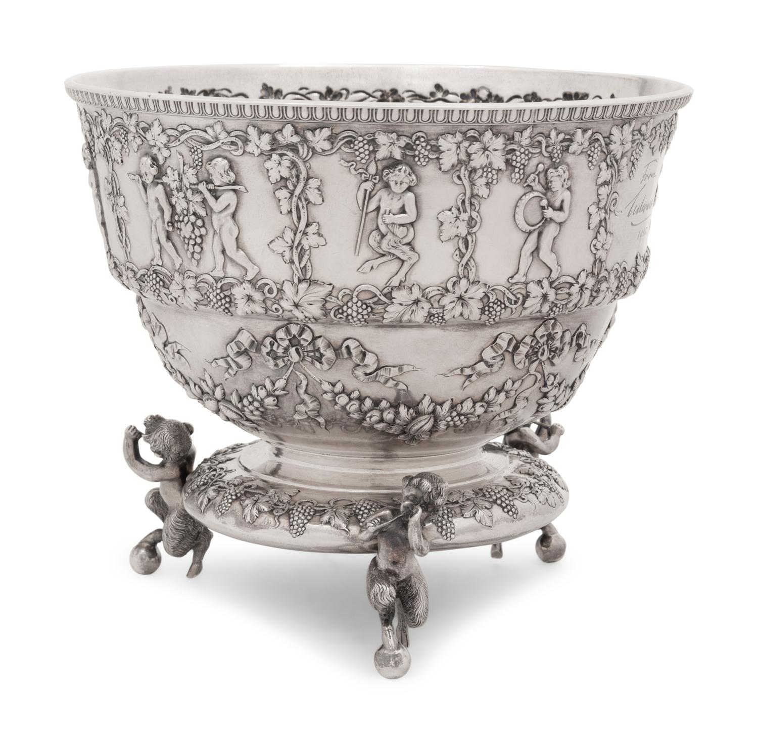 An Edwardian Silver Centerpiece Bowl