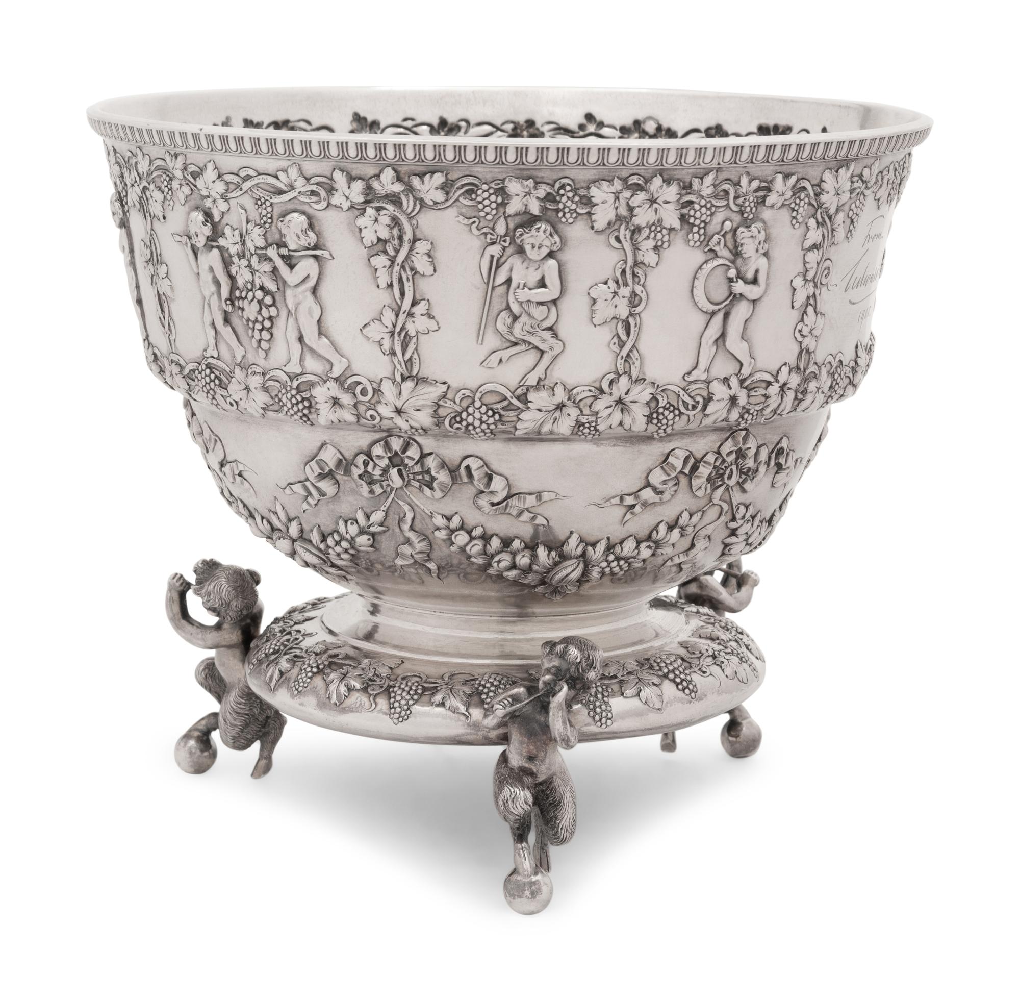 An Edwardian Silver Centerpiece Bowl