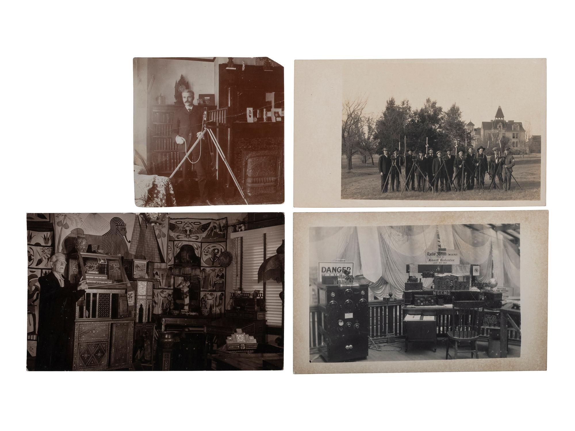[POSTCARDS]. A group of 105 RPPC of occupational subjects incl. railroad workers and photographers.