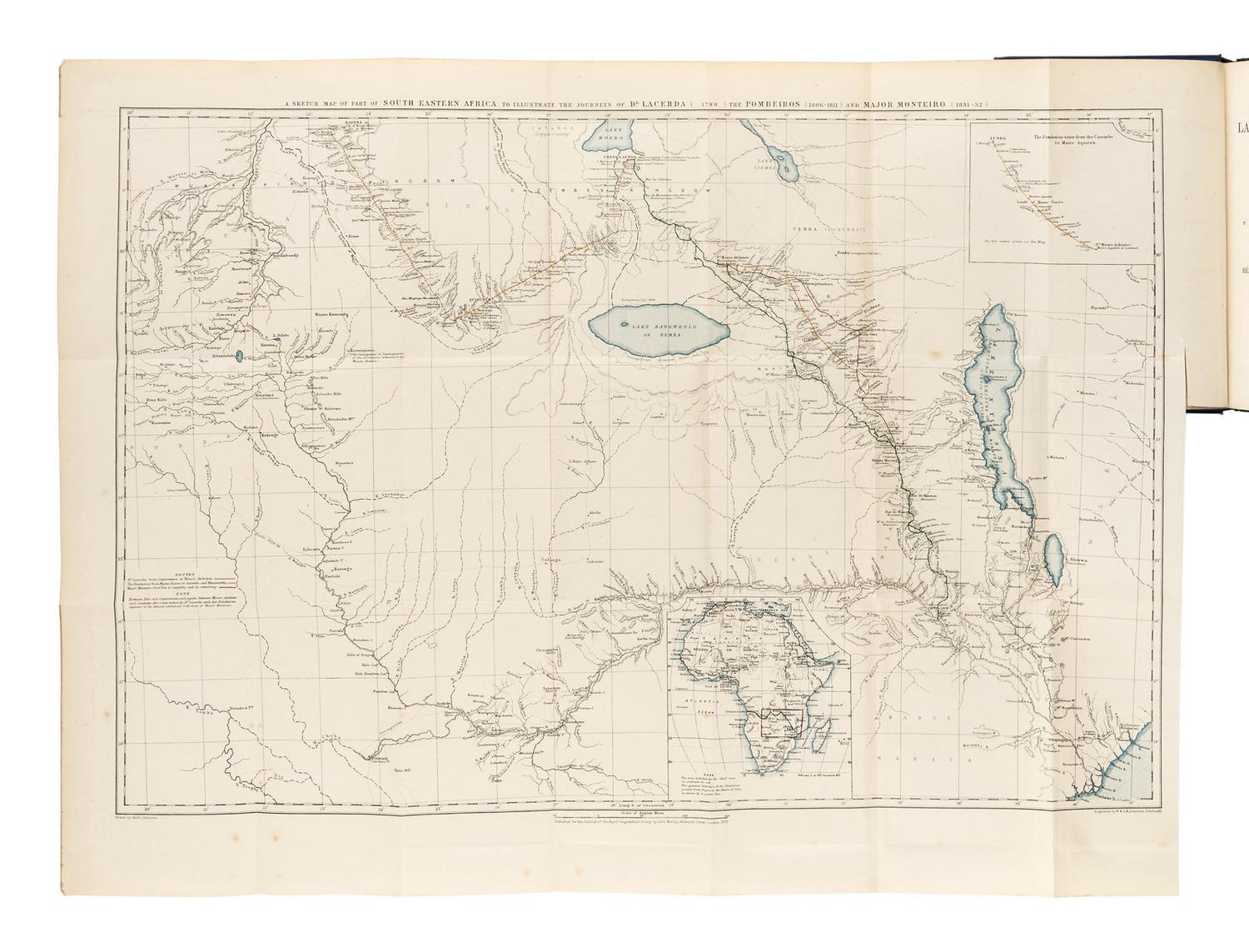 [TRAVEL & EXPLORATION]. [BURTON, Richard Francis, Sir (1821-1890)]. A group of 8 works related to exploration and scientific journals, comprising: