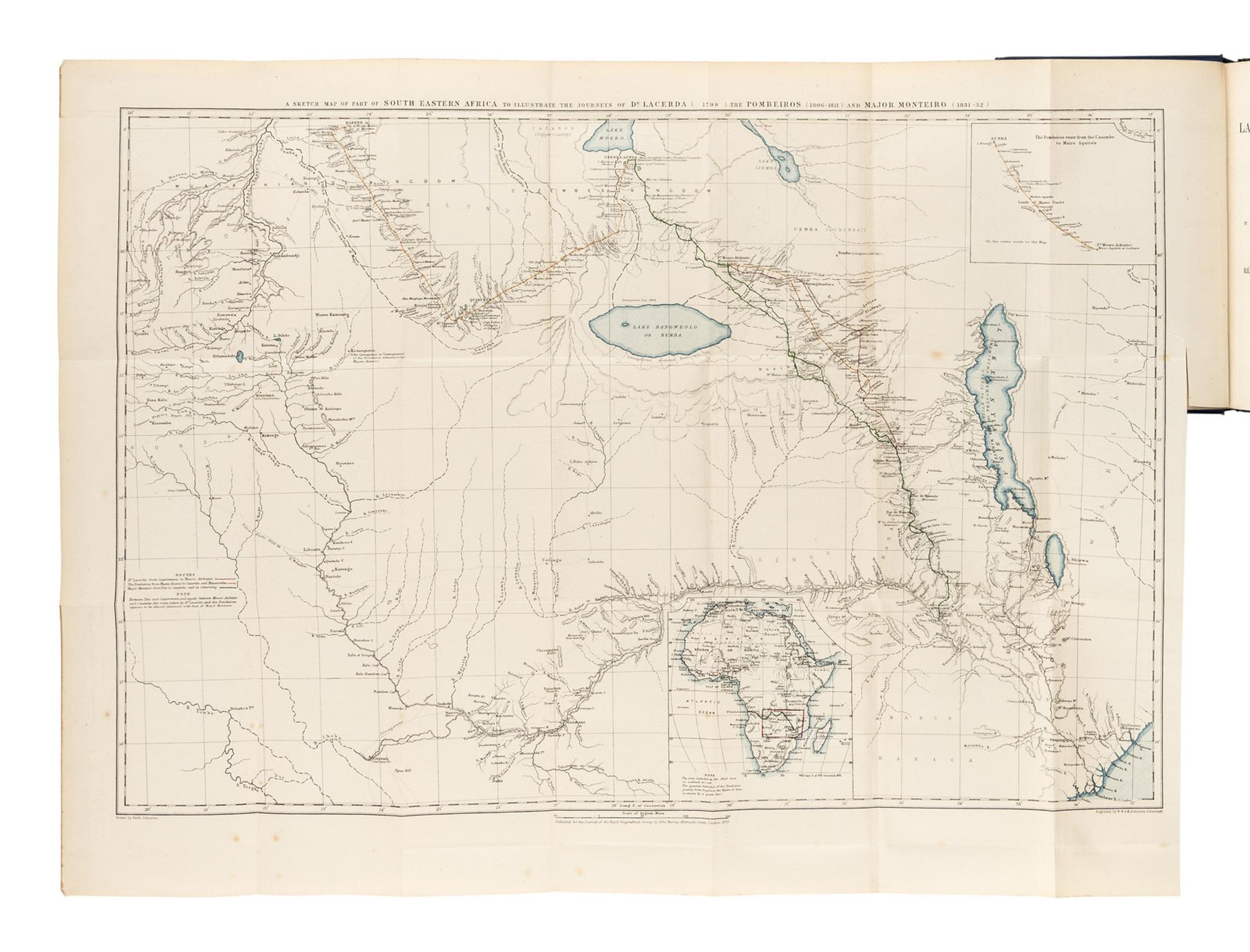[TRAVEL & EXPLORATION]. [BURTON, Richard Francis, Sir (1821-1890)]. A group of 8 works related to exploration and scientific journals, comprising: