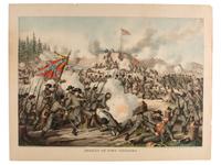 [CIVIL WAR]. A group of 7 lithographs by Kurz & Allison and Currier & Ives, comprising: