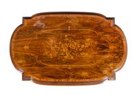 A Napoleon III Style Indian Rosewood and Marquetry Center Table