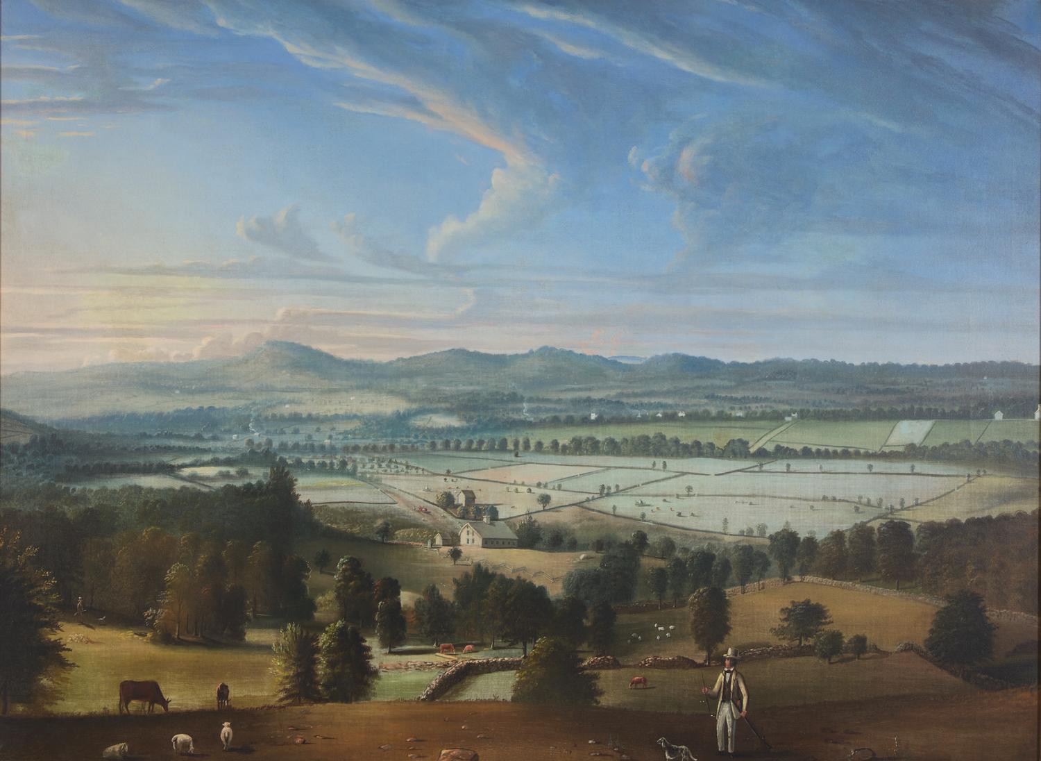 Attributed to George F. Bottume (1828-1900), A View of Woodbridge Farm, Salem, Connecticut