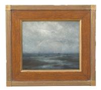 Herbert Dalziel, (British, 1853-1941), Seascape with Small Boat