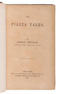 MELVILLE, Herman (1819-1891). The Piazza Tales . New York: Dix & Edwards; London: Sampson Low & Co., 1856.