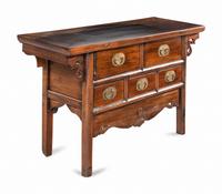 A Chinese Hardwood Altar Chest