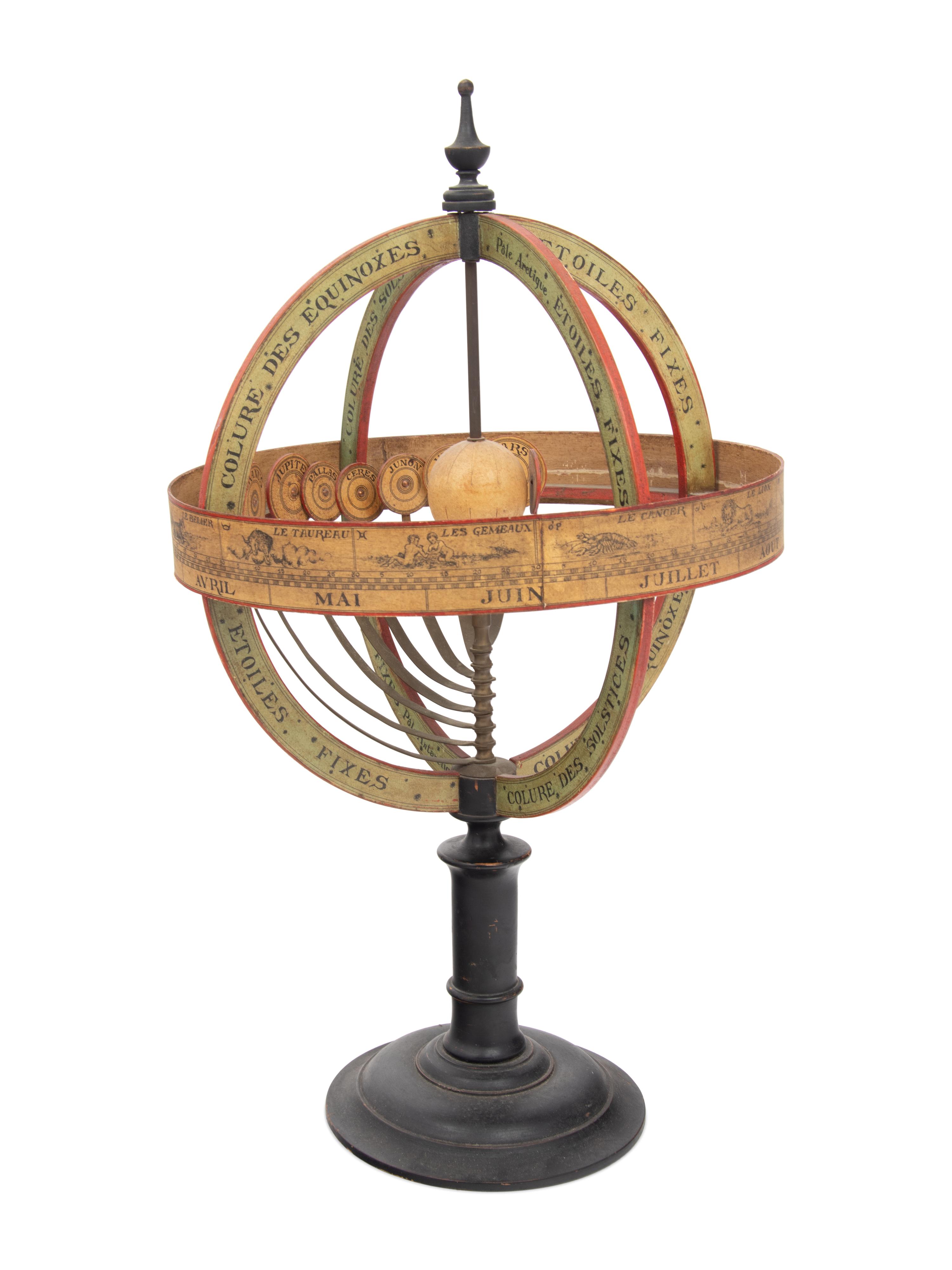 A French Copernican Armillary Sphere with Internal Orrery