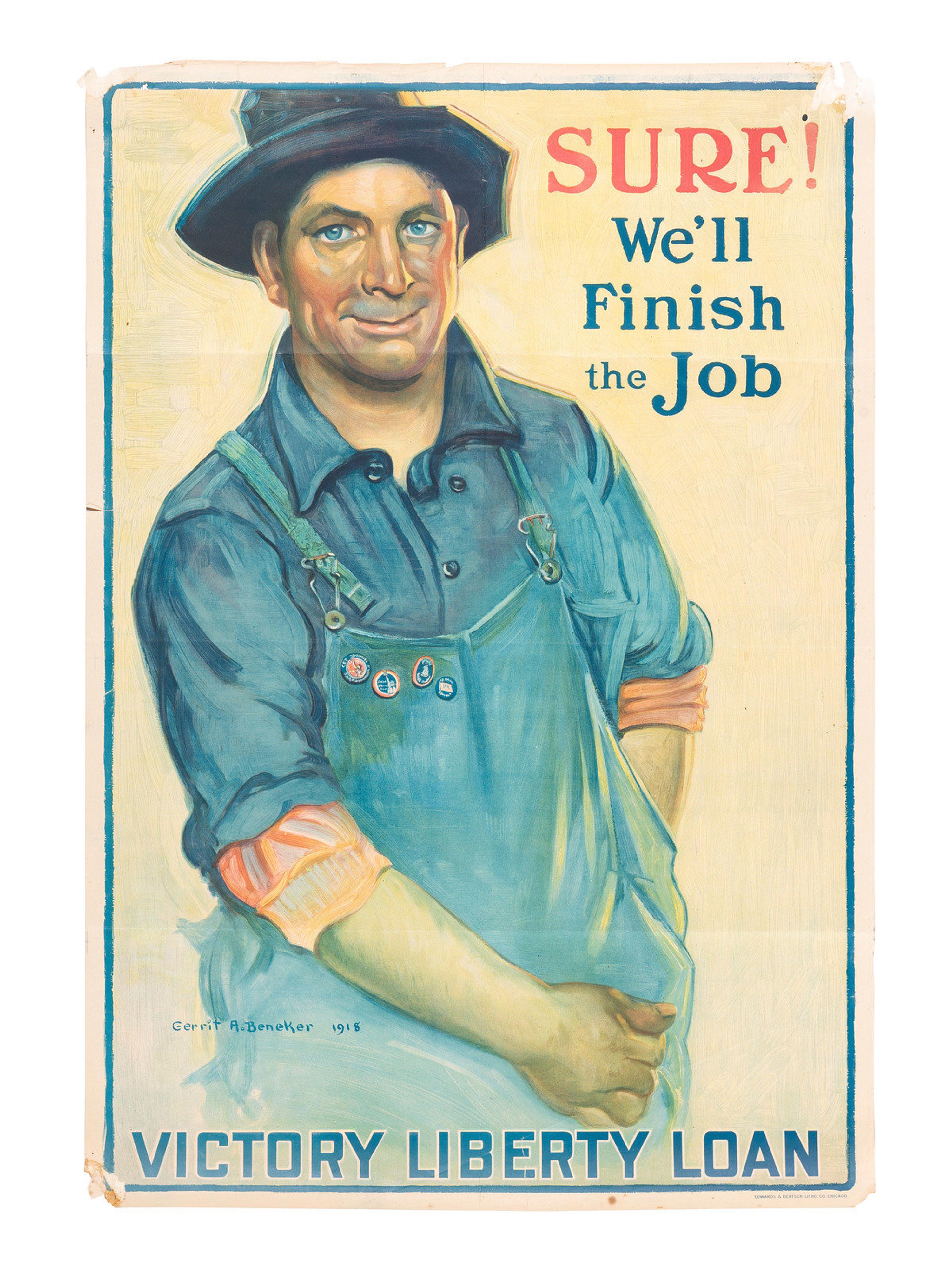[WORLD WAR I]. A group of 11 posters, including 4 featuring artwork by Howard Chandler Christy, comprising: