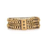ANTIQUE, YELLOW GOLD AND DIAMOND BRACELET