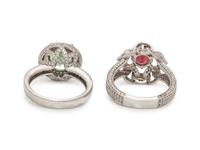 COLLECTION OF GEMSTONE AND DIAMOND RING