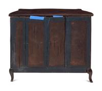 A Dutch Mahogany Serpentine Commode