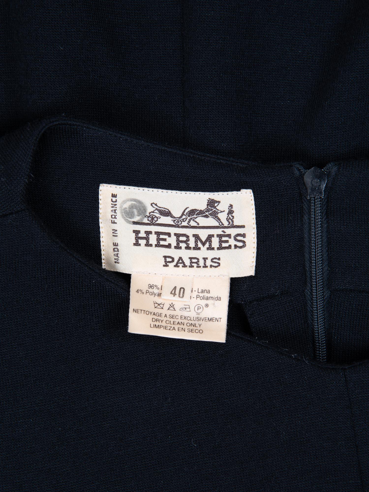 Hermès Wool Knit Dress with Tie Waist, 1980-90s