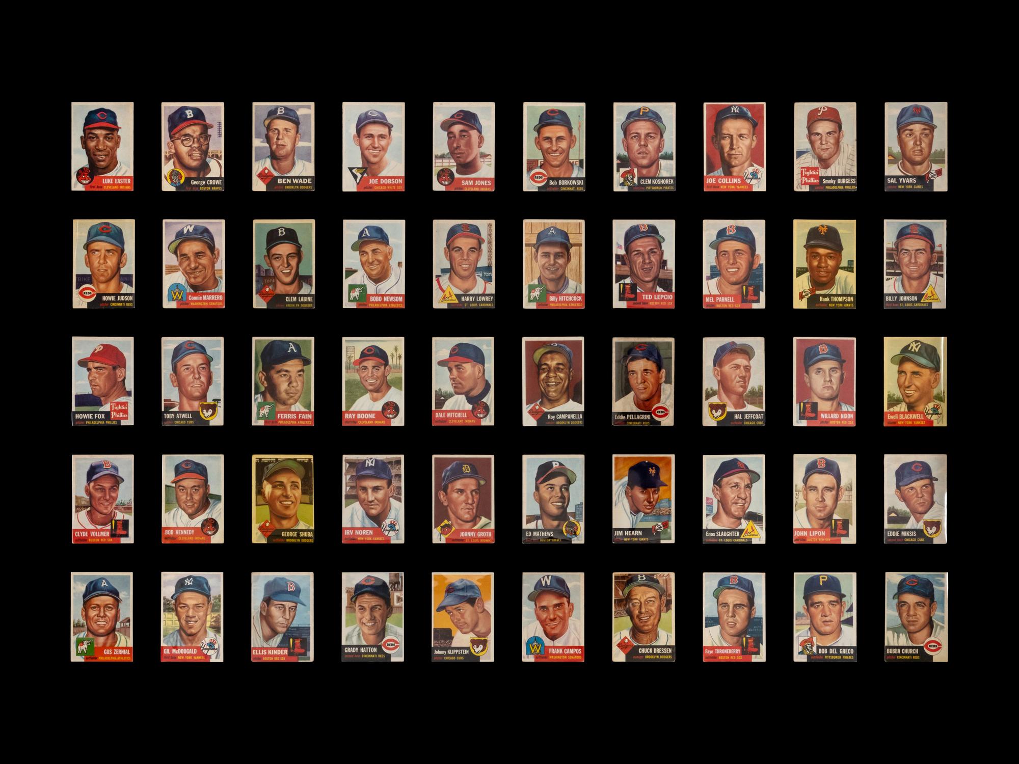A Near Set of 1953 Topps Baseball Cards