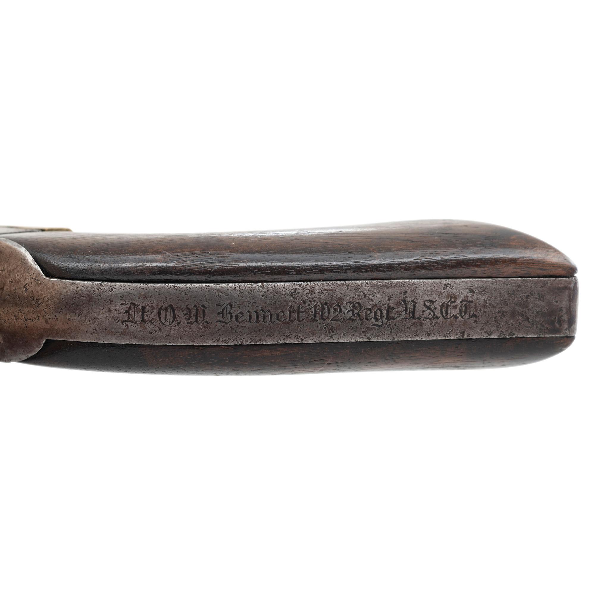 Colt Model 1860 Inscribed to Medal of Honor Recipient Orson W. Bennett — Recieved the Congressional Medal of Honor for His Actions in the Battle of Honey Hill in Command of a Squad of the 102nd US Colored Troops
