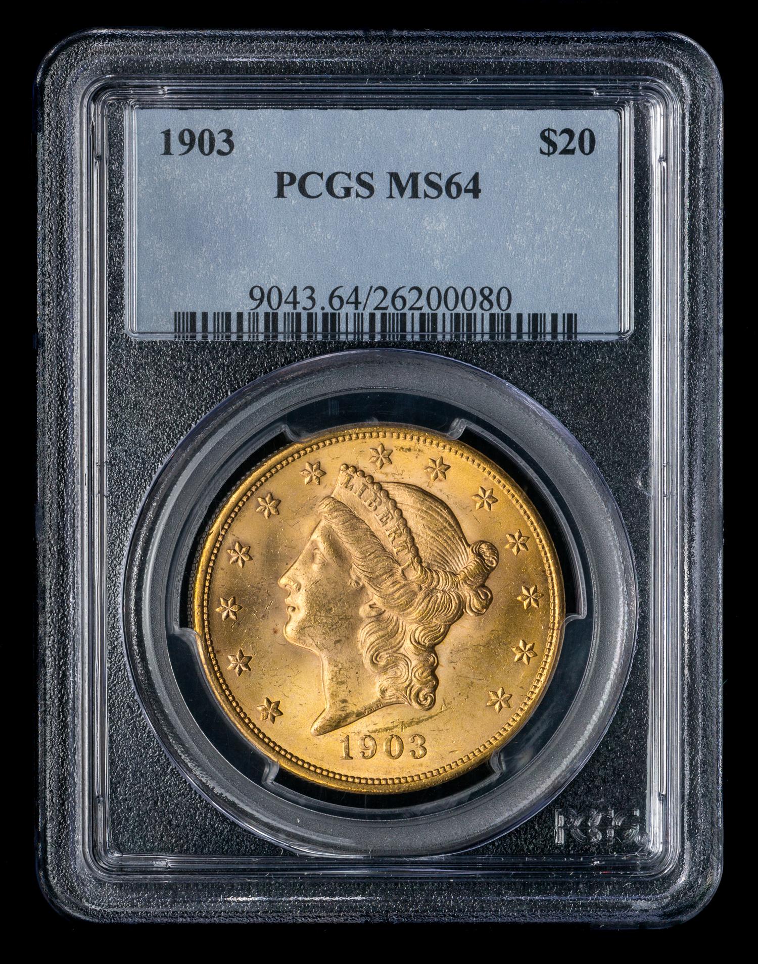 A United States 1903 Liberty Head $20 Gold Coin