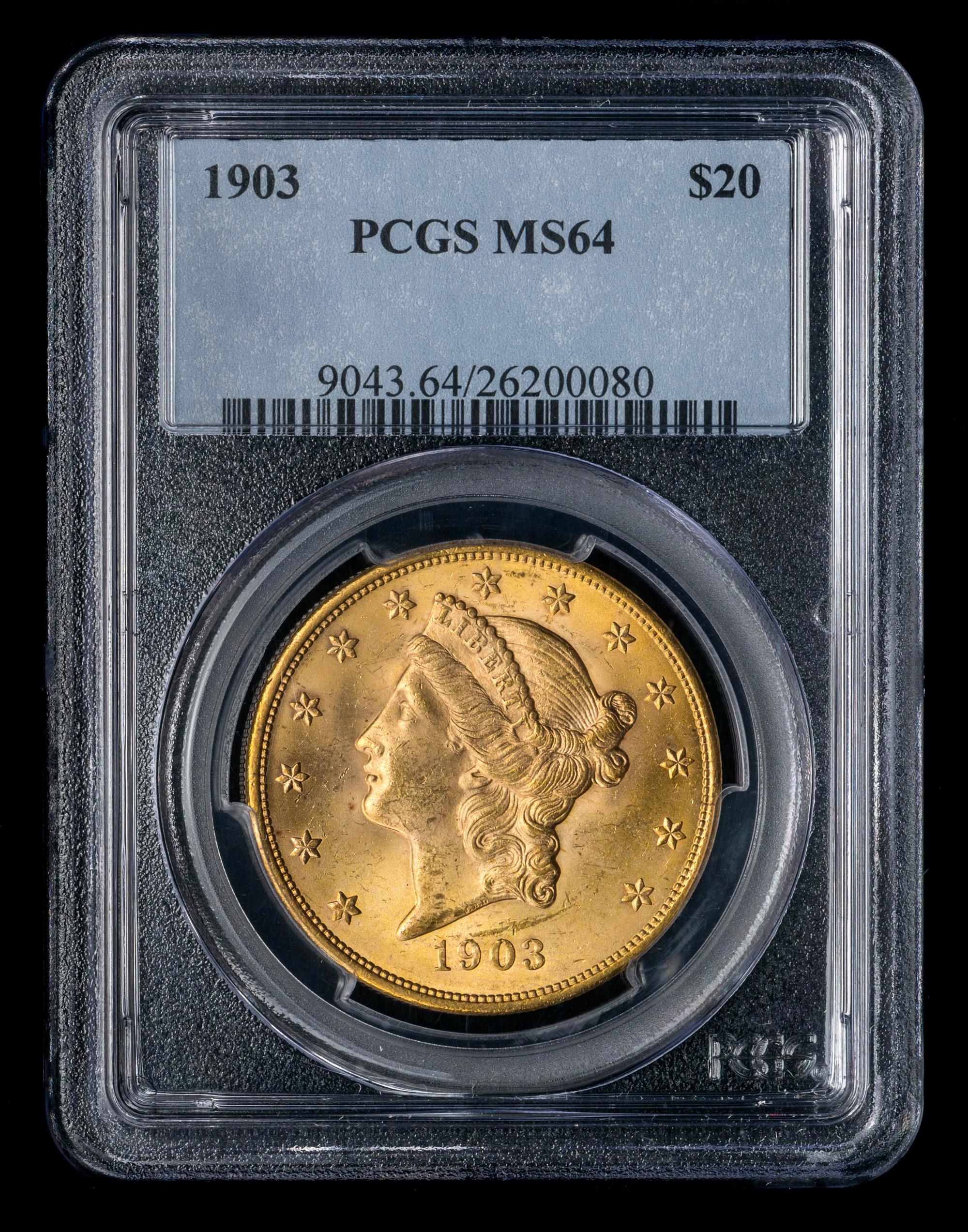 A United States 1903 Liberty Head $20 Gold Coin