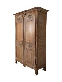 A Louis XVI Cerused Oak Armoire